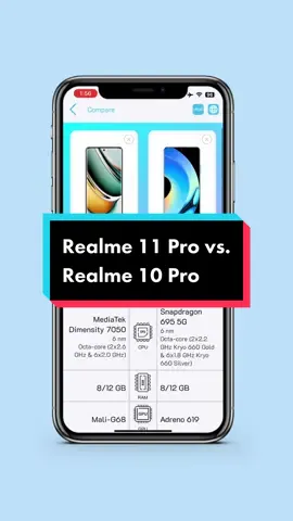 Realme 11 Pro vs. Realme 10 Pro #realme #realme11pro #realme10pro #compare #phones #specs #mobolist #fyp #viral