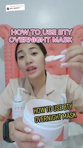 Replying to @jhez_1986 HOW TO USE BTY OVERNIGHT MASK #Ceeebee #BTYOvernightMask #varicose #varicoseveins #peklatcream #peklatsalegs #varicosecream #varicosetreatment  varicose cream varicose veins remover varicose vein treatment  BTY Overnight Mask KUWAIT UAE TAIWAN