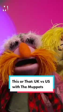 Dr. Teeth and the Electric Mayhem are causing chaos on our screens in their new Disney+ show.The Muppets Mayhem follows the epic musical journey as the house band finally record their first studio album.Amid their whirlwind press tour, they found the time to answer a few of our UK vs US questions. And the results might just surprise you. #entertainment #themuppets #muppetsmayhem #muppets #ukvsusa #thisorthat #music #quiz #fyp #disney