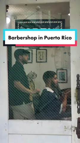 Come with us to a barbershop in Puerto Rico. 🇵🇷  #sanjuan #puertorico 