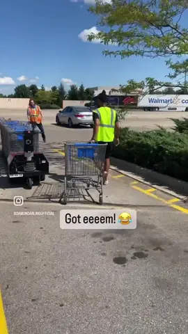Acting like a cart attendant 