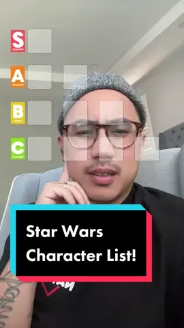 This Star Wars list is so fun! I think I did pretty good 😅 #starwars #starwarsfan #starwarstiktok #starwarsmemes #lucasfilm #disney 