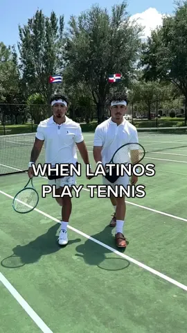 WHEN LATINOS PLAY TENNIS  #CapCut #fypシ #explorepage #trending #foryou #explore #dominican #cuban #tennis #skit #latino #latinx 