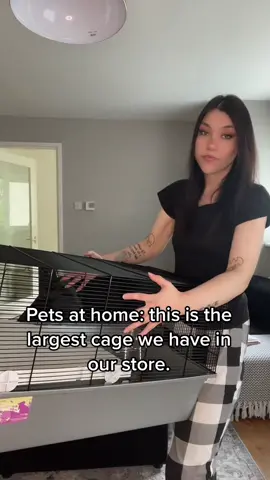 When the pets at home hamster care booklet says hamsters need a minimum of 100x50cm and yet the store still sells way smaller cages 👀 #dobetterbebetter #petsathome #fineilldoitmyself #hamsterenclosure #petshopsdobetter #hamster #hamsters #lilyandstitch #stitchthehamster #hamstersoftiktok #freeroamhamster #diyhamstercage #hamsterplaypen 