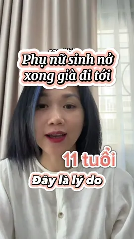 Phụ nữ sau sinh lão hoá đi 11 tuổi là có cơ sở khoa học. #phunu #phunusongtothon #hanhphuc #trehoa #chonglaohoa #songkhoe247 #suckhoe #dinhduong #phunusausinh 