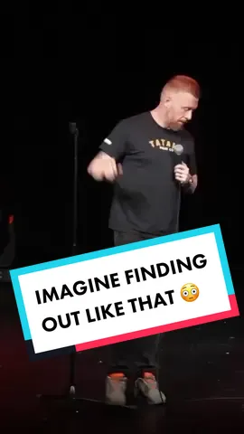 Imagine finding out like that! 😳 #hotwatercomedy #standup #fyp #funny #paulsmithcomedy #uk #foryoupage #foryou #silly #hilarious