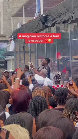 A magician restores a torn newspaper ❤️😳 #pulsenigeria #pulseviral #hildabacicookathon 