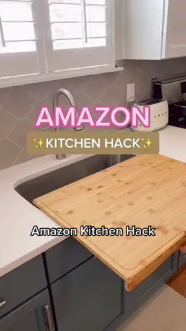 I NEVER have enough counter space so this has been a game changer for me @Julianna | Amazon Finds  #amazonkitchenfinds #amazonkitchenhacks #kitchenhack #amazonhomefinds #cuttingboard 