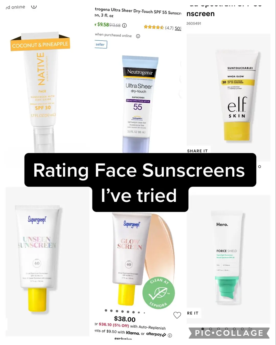 Rating facial sunscreens that ive tried #sephora #ulta #walmartbeauty #BeautyTok #beauty #makeup #makeuptok #makeuptik #makeuptiktok #skintok #skincare #skintiktok #sunscreen #sunscreenisimportant #sunscreenviral #elfcosmetics #elfsunscreen #herocosmetics #herocosmeticssunscreen #nativebeauty #nativesunscreen #supergoop #supergoopsunscreen #fyp 