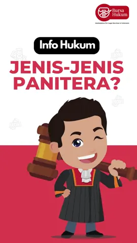 Halo sobat Hukum!! Yuk kita bahas jenis jenis Panitera🤩🥳 #panitera #bursahukum #perdata #pidana #infohukum #mahasiswahukum #anakhukum #imuhukum #belajarhukum 