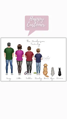 Another Family ClipArt & another happy customer! Loved creating this one for the Henderson family with their3 pets! Plus a rugby ball and tank for the finishing touches 🏉🤍 #family #rugby #PetsOfTikTok #familyportrait #familytime #familyclipart #artist #photoshop #editedwithlove🖤 