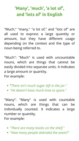 @Welcome To English Much, many, a lot of and lot of in English #much #many #learn #English #tiktokworld #fyp #fypage #learnenglish #englishteacher #explorar #tiktokenglish #foryou #foryoupage #interview #everyday
