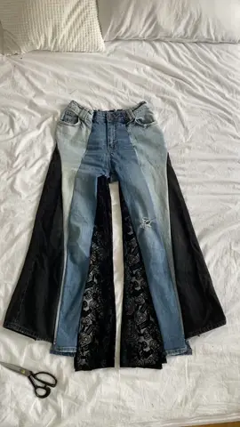 Turning skinny jeans into baggy jeans✧