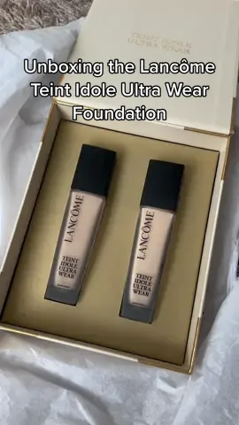 Thank you so much @Lancôme I’m so excited to try out the Teint Idole Ultra Wear  Foundation ☁️✨💗 #lancome #giftedbylancome #gifted #lancometeintidoleultrawearfoundation #unboxing #unboxingwithme 