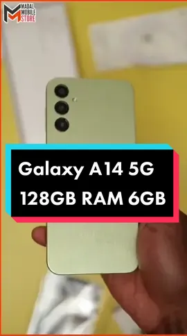 SAMSUNG A14 5G waa taleefanada ugu danbeeya casrigan 128GB/6GB. #madalmobilestore #fypシ #fypシ゚viral #fypsomalia 