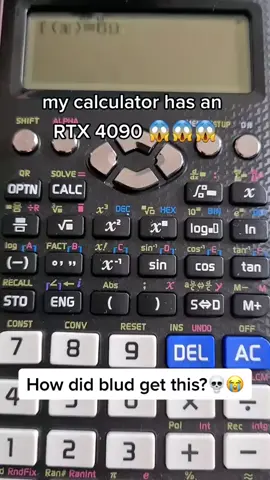 Bro is gonna be calculating at 4k 120fps 💀 Video credit: @DrMinermarkt #xplhighlights #fyp #lol #calculator #rtx4090 