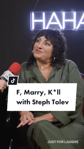 F, MARRY, KILL: Comedy Edition with @Steph Tolev 🥵💍🔪 We can’t wait to reunite with our festival wife this summer in Montreal! #stephtolev #fmarrykill #interview #comedian #comedy #celebrityinterview #justforlaughs 