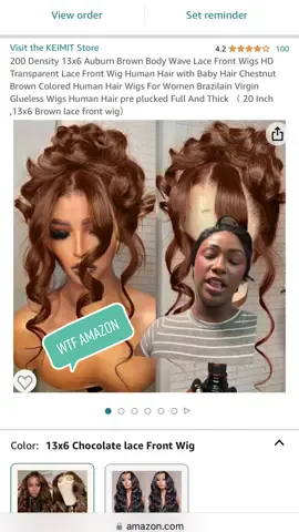 Amazon count your days for this one! #wtf #amazon #wig #nasty #lacefront #wrongorder #yuck #storytime 