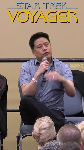Garrett Wang on Star Trek's Q's HUGE Member #startrek #startrekvoyager #garrettwang #johndelancie #startrekq #qstartrek #harrykim #ensignharrykim #startrekthenextgeneration #startrektng #dnicon #fandomspotlite
