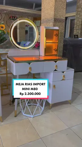 MEJA RIAS IMPORT MINI M80 Rp 2.300.000 Sudah satu set dengan kursi - Lampu 3 Mode White ,Warm,Mix Panjang 80 cm max 100 cm, lebar 40 cm  Untuk bertanya bisa langsung Hubungi CP 📲Phone/Whatsapp Admin 1 : 082227777891 Admin 2 : 081235688448 🏠Melayani bayar dirumah / Transfer 🏢Desa Sidorejo RT.24 RW.10 Kec.Pagelaran Kab.Malang  🚚 Hanya Melayani Pengiriman Jawa Timur  ✔Semua yang ada di album REAL PICT&READY STOCK (FOTO ASLI KAMI DAN TIDAK AMBIL DARI INTERNET) #mejariasminimalis #mejariasaesthetic #mejariasmalang #mejarias #mejariaslampu #mejariasmurahmalang #mejariasmalangmurah #mejariassurabaya #mejariasblitar #mebelmalang #mebelkepanjen #mebelsurabaya #mebeldampit #mebelsurabaya #mebelblitar #mebelkediri #mejariaslampu