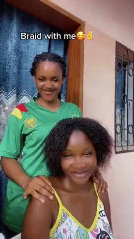 Braid with me Douala Cameroon🇨🇲#titokbraiders #trendinghairstyle #foryoupage #fypシ 