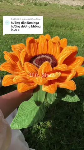Trả lời @Hồng Nhạn gửi bạn nha🌻 #leostore #kemnhung #lamhoabangkemnhung #hoa_handmade #kemnhunglamhoa #DIY #hoakemnhung #tulamthucong #kheotayhaylam #khonglo #huongduongkhonglo #huongduongkemnhung #tiktokvn🇻🇳 