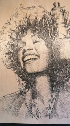 The Voice 🎙️ #whitneyhouston #micrography #fanart 