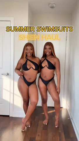 Our favourite SHEIN swimsuits, here’s a haul 🖤👯‍♀️ 👇🏾 1 or 2? COMMENT👇🏾