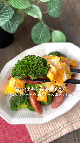 【365日時短料理】ブロッコリーとウィンナーの塩ダレ炒め🥦︎♡ ⁡ ⁡ 簡単なのにおいしい🥰🥰 おかずはもちろんおつまみにもおすすめです🍻💕 ぜひお試しださい 𓌉◯𓇋 ⁡ ⁡ ⁡ 大人2人前 ⏰所要時間15分 ⁡ ⁡ □ブロッコリー150g □ウィンナー5本 □たまご2個 □水大さじ1 □サラダ油大さじ1/2 □ごま油大さじ1 □にんにく(すりおろし)2~3cm A鶏がらスープの素小さじ1 A塩コショウ適量 Aブラックペッパー適量 ⁡ ⁡ 準 たまごは溶いておく。 ⁡ 1 耐熱容器にブロッコリー・水をいれてラップをし、 600Wの電子レンジで4分加熱して水気を切る。 ⁡ 2 ウィンナーは斜め薄切りにする。 ⁡ 3 中火で熱したフライパンにサラダ油をひき、 溶き卵を流し入れる。 半熟になったら皿に取り出す。 ⁡ 4 ごま油・にんにく・ウィンナーを入れて、 焼き色がつくまで炒める。 ⁡ 5 ブロッコリー・たまご・Aを加えて 味が馴染んだら火からおろす。 ⁡ ⁡ ⁡ ⁡ ⁡ 投稿が良いと思ったらイイネお願いします︎👍🏻 ̖́- 作ってほしいものがあったらぜひコメントしてね💬 ⁡ ⁡ #あぴブロッコリー料理 #あぴウィンナー料理 このタグからほかのレシピも見れます🏷𓈒𓏸︎ ⁡ ⁡ ⁡ ⁡ ⁡ ⁡ ⁡ ⁡ #時短料理 #時短レシピ #簡単ごはん #簡単料理レシピ  #ブロッコリーレシピ #ウィンナーレシピ #たまご料理  #時短料理レシピ #時短ごはん #簡単料理レシピ #レシピ動画  #おつまみごはん #おつまみ料理 #おつまみメニュー 