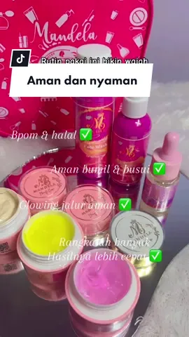 Pakai ini 1 paket juga udh kelihatan glowing nya 🥰 #mbcbeautyskincare #mandelabeautycare #mbcbeauty 