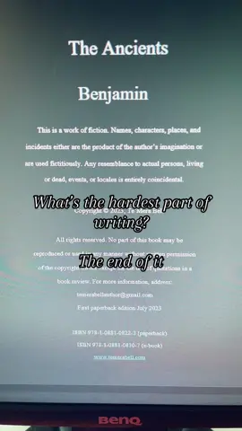 56 days to go. The ending is always the hardest #BookTok #indieauthor #preordernow #newrelease #fantasynovel #theancients #temerabell #fyp #foryoupagе 