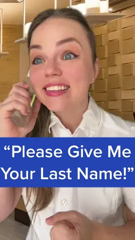 Please just give me your LAST NAME. 😭 #customerservice #hotel #talesfromthefrontdesk #skit #greenscreen 