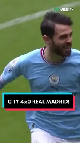 Manchester City não teve pena e ATROPELOU o Real Madrid! 😱🔥 #championsleague #manchestercity #futparodias #tiktokesportes #futebol 