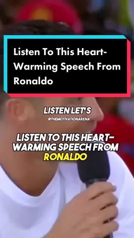 Listen To Ronaldo’s Heartwarming Speech In Dubai❤️‍🔥 #footballtiktok #fyp #cristianoronaldo #cristiano #ronaldo #motivation #emotional #viral 