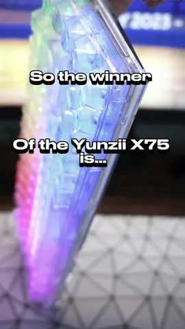 The winner of the Yunzii Keyboard is… #g#gamingaccessoriesg#gamingkeyboardm#mechanicalkeyboardk#keyboardk#keyboardsk#keebtokk#keebf#fyppc