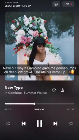 He said I know im ugly but im interesting 🤧😩and that’s exactly how I like my niggas 😘🥰 #summerwalker #childishgambino #clear2softlife #newtype 