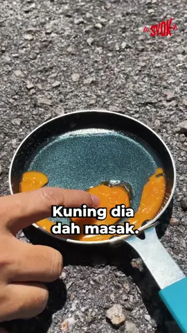 Boleh ke masak telur guna cuaca panas je? Haa jom kita tengok experiment geng SYOK ni 👍 #SYOK #syoktry #telur #panas #cuaca #fyp #fypシ 