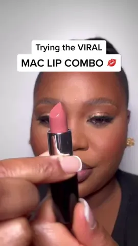 Trying the Viral @maccosmetics Thanks, Its MAC lipstick and the hype is real 😍 #maccosmetics #thanksitsmac #lipcombo #macchesnutliner #brownlipliner #lipcombotutorial 