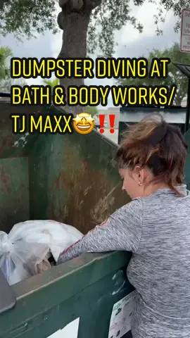 Dumpster Diving at Bath & Body works and TJ Maxx🤩‼️✨ #dumpsterdiving #dumpsterdiver #dumpsterbabe #fyp #dumpsterdivers #jackpot #dumpsterdivingfinds #tjmaxxfinds #bathandbodyworks 