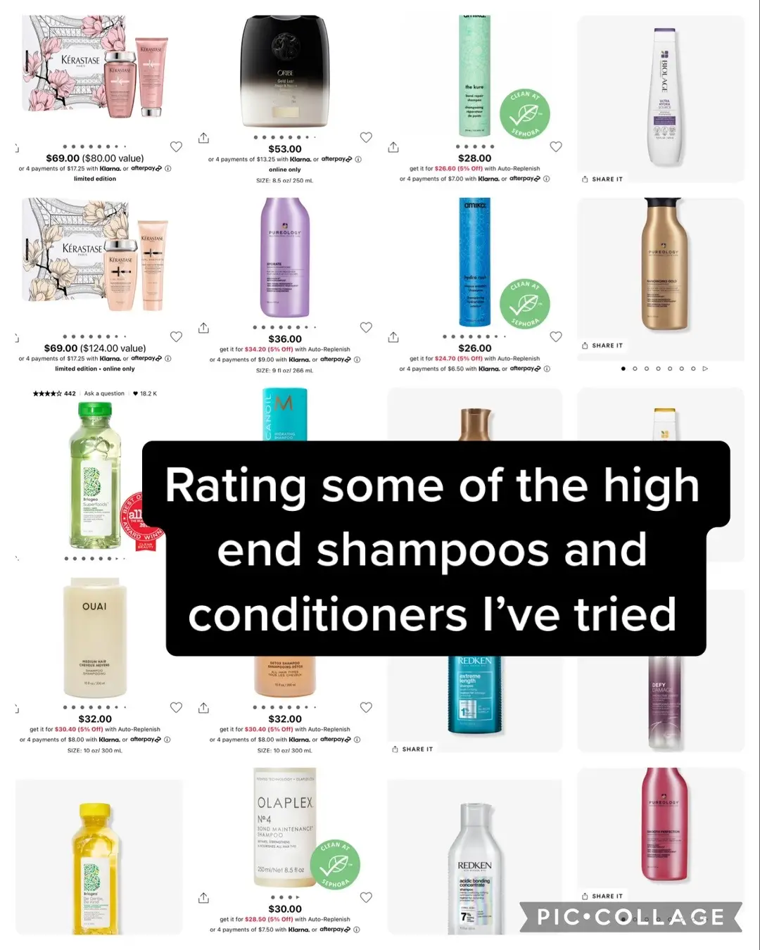 Rating some of the high end shampoos and conditioners ive tried #beauty #BeautyTok #fyp #haircare #hairtok #hairtiktok #hairtik #shampoo #conditioner #ulta #sephora #salonshampoo #kerastase #kerastasecurlmanifesto #kerastaseshampoo #briogeo #briogeoshampoo #briogeohair #ouaihaircare #ouai #oribe #oribehaircare #oribehair #pureology #pureologyhaircare #moroccanoil #amika #amikahairproducts #amikahair #olaplex #olaplexhair #redken #redkenhaircare #biolage #biolagehair #joico #joicohaircare 