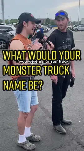 What would your monster truck name be 🚙😂 #monsterjam #thegameday #Monsterjam 