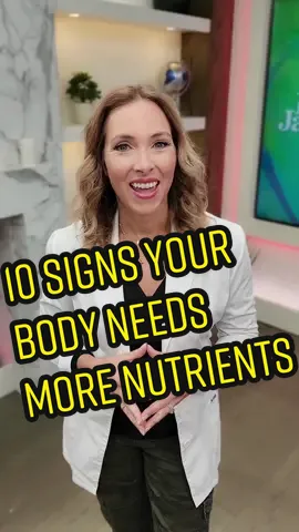 10 Signs Your Body Needs More Nutrients Dr. Janine examines the signs that indicate your body needs more nutrients. From pale inner under eyes due to an iron deficiency to cracked heels from a riboflavin, niacin or vitamin D shortage, our bodies can show when it's lacking certain essential elements. Hair loss, white spots on the nails and eyelid twitches may all point towards specific deficiencies, while cravings for salt is an indication of a lack of sodium. Dark circles under the eyes can mean you might be low in vitamin K and loss of outer eyebrow hair points towards iodine and thyroid issues. #nutrients #nutrition #supplements #wellness