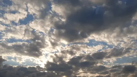 Clouds moving in the sky #clouds #sky #tiktokvideos #fyp