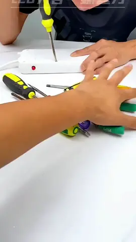 This 8-in-1 screwdriver multi-function with LED light, compact and beautiful, portable car maintenance tool, usually home repair things very convenient # screwdriver # practical good # life good helper # hardware # high performance utility tool