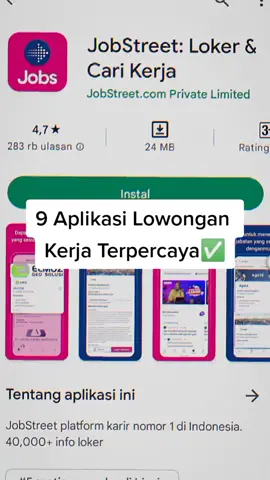 ceritain pengalaman kamu pakai 9 aplikasi itu, gimana nih? #aplikasiloker #loker #fyp #masukberanda #masukberandafyp #glints #jobstreet #linkedln #indeed #kitalulus #kalibrr #jora #topkarir #panggilin #lowongankerja #loker2023 #CapCut 