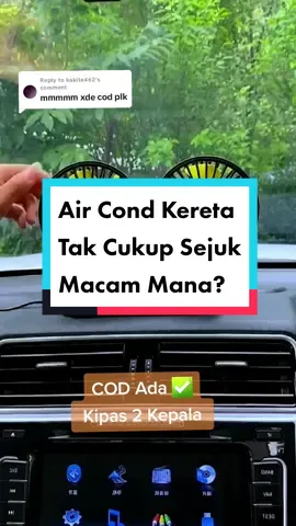 Replying to @kakita462  Kipas 2 kepala atau 1 kepala pun ada.boleh letak dalam kereta, cuaca sekarang terlalu panas, pakai dalam rumah pun boleh, sebab sambung usb sahaja, guna powerbank pun ok, Boleh letak dalam bilik, kereta, office✅ #kipas2kepala #dualfan #kipaskereta #kipaskeretaviral  #kipaskereta360 #kipaskeretamurah  #kipaskereta2kepala  #kipasanginkereta #carfan #fypdongggggggg  #fyp #fypシ  @Chris | RACUN TIKTOK 