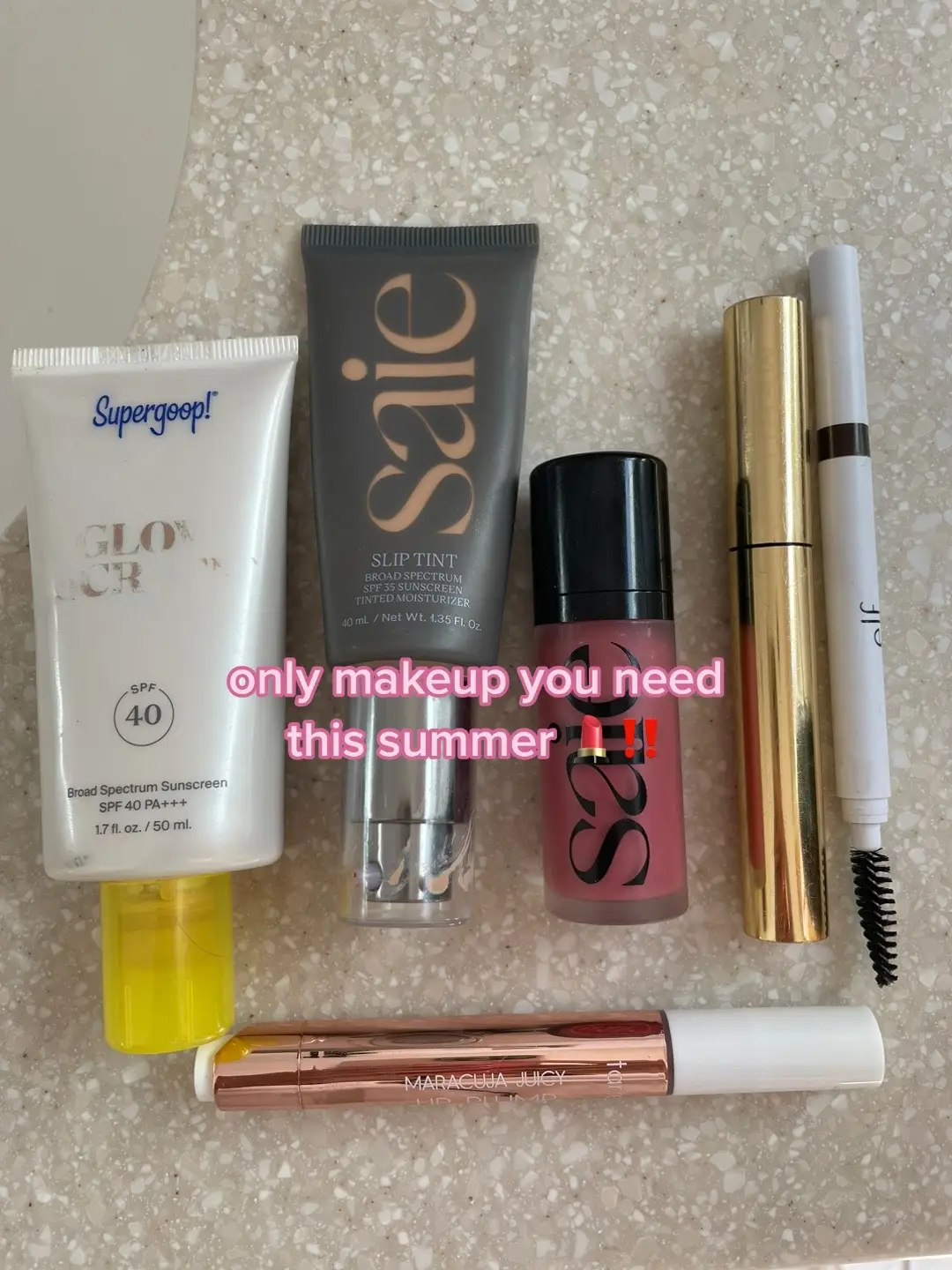 💄💞 all you need this summer #Summer #MakeupRoutine #makeup #makeupmusthaves #makeupbagessentials #summermakeup #makeupproducts #nomakeupmakeup #glowymakeup #5minmakeup 