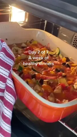 For day 7 of 7 of a week of healthy dinners is our ratatouille orzo bake, the perfect comforting one-pan meal for a Sunday evening. This is a family staple and makes packing in a diversity of plant foods that bit easier 🌱🌱 For the ratatouille: - 1 aubergine, cut into 1cm pieces - 1 courgette, cut into ½ cm thick rounds - 200g cherry tomatoes - 1 red/yellow pepper - 1 red onion, cut into 2cm chunks - 2 cloves garlic, peeled & minced 1 tablespoon olive oil - Pinch of sea salt & black pepper For the orzo: - 400g tin chopped tomatoes - 300g orzo - 1 teaspoon brown rice miso paste - 1 teaspoon tahini - 1 teaspoon fine sea salt To serve: - 200g baby leaf spinach - 1 lemon, juiced - Small bunch of basil - Optional: sprinkle red chilli flakes Method: 1. Preheat oven to 220°C / 200°C fan. 2. Place all of the chopped ratatouille vegetables and garlic into a baking tray measuring 30cm x 22cm x 5cm. Drizzle over the olive oil, sprinkle with salt and pepper and toss to combine. 3. Place in the preheated oven and bake for 25 minutes until the vegetables are tender. 4. Remove from the oven and add the chopped tomatoes. Fill the empty chopped tomatoes tin with water and pour this into the dish. Stir in the orzo, miso, tahini and 1 teaspoon of fine salt, making sure that the miso and tahini are evenly distributed. Return everything to the oven for a further 20 minutes. 5. Remove from the oven and stir through the fresh spinach. Pour over the fresh lemon juice and top with the fresh basil and red chilli flakes (if using), before serving. #deliciouslyella #plantbasedrecipes #plantbaseddinner #healthymealideas #healthymealinspo 