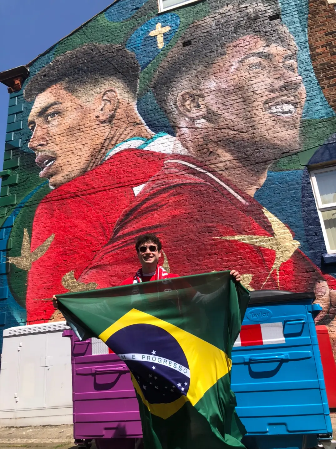 It wouldn’t have felt right for Bobby to go without getting a mural first 🥲🇧🇷❤️ #firmino #robertofirmino #lfc #liverpoolfc #football #ynwa #fyp #foryou 