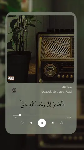 فاصبر إن وعد الله حق🩵#سورة_غافر #القران_الكريم #سورة_النساء 